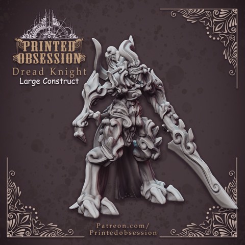Image of Dread Knight - Large Monster - Hell Hath No Fury - 32mm Scale (Pre-supported)