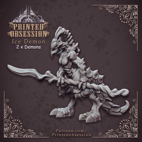 Image of Ice Demon - Small Devil - Hell Hath No Fury - 32mm scale (Pre-supported)