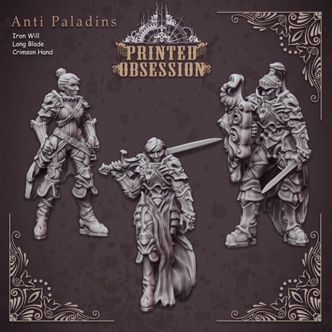 Image of Anti Paladin Collection - Hell Hath No Fury - 32 mm Scale (Pre-supported)
