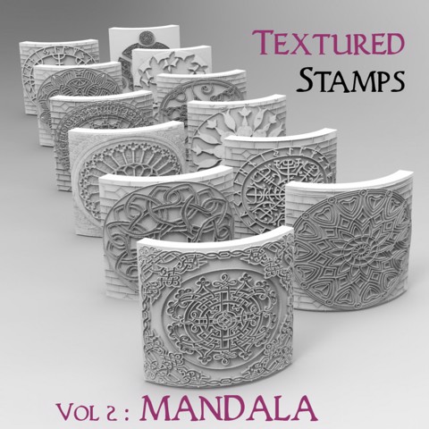Image of Textured Stamps Vol. 2 : Mandala