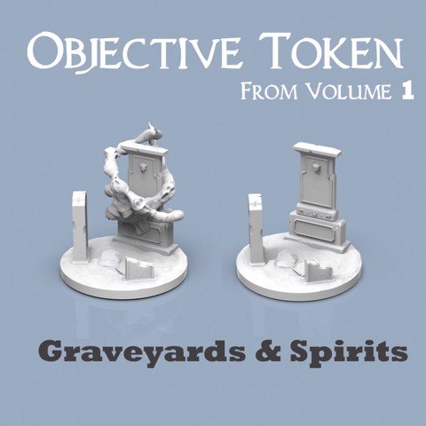 Image of Objective Token : Graveyards & Spirits