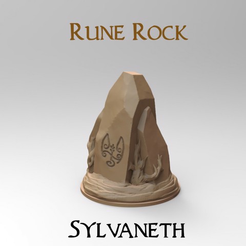 Image of Rune Rock : Sylvaneth (32mm base)