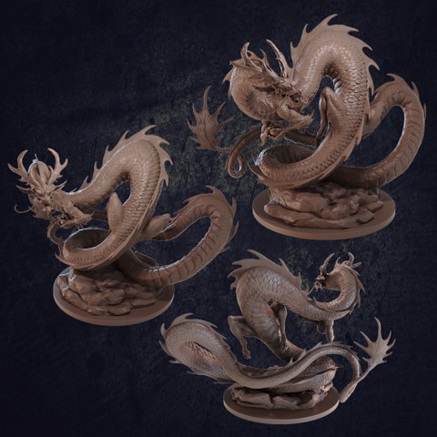 Image of Asian Fire Dragon - Pre Supported