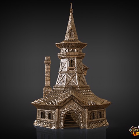 Image of Bard Dice Tower (Decorative Tower NOT included) SUPPORT FREE!