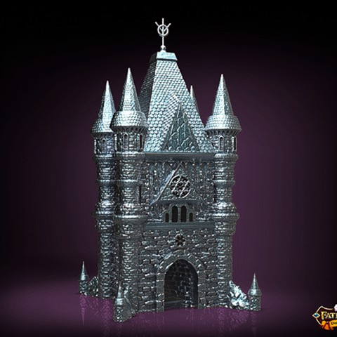 Image of Cleric Dice Tower (Decorative Tower NOT included) SUPPORT FREE!