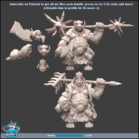 Image of Varksoar Kit #1 - 2 Heads, 2 Bodies+Weapons, 2 Right Arms + 2 Ready-to-Print Minis + Pre-Supported Files