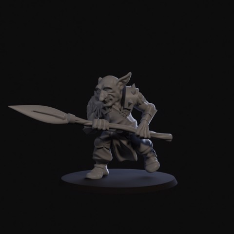 Image of Goblin Skirmisher with spear 03