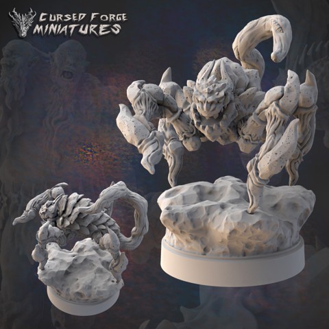Image of Pre-supported Kruthik (2 poses) rpg miniature