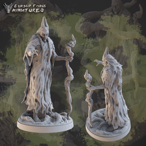 Image of Pre-supported CoS spellcaster rpg miniature