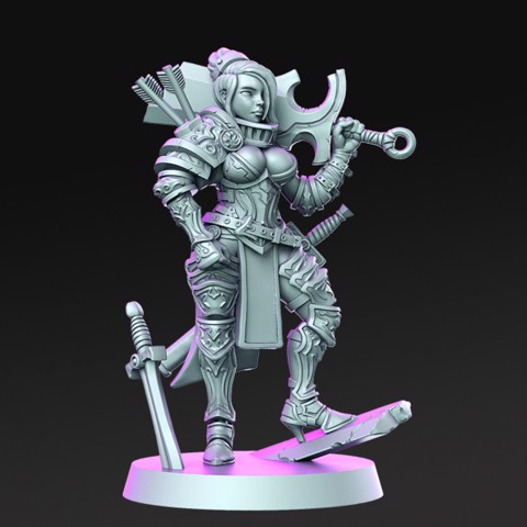 Image of Rose - Female Soldier - 32mm - DnD -