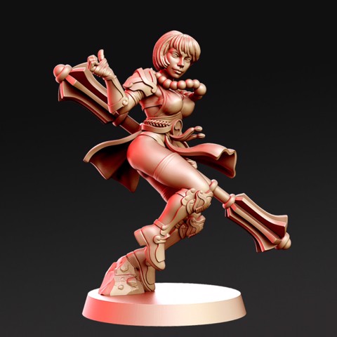 Image of Jina - Female Monk - 32mm - DnD