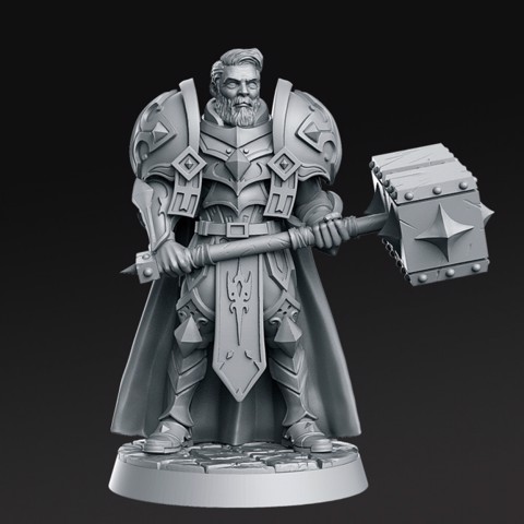 Image of Sir Warrick - Male Paladin - 32mm - DnD -