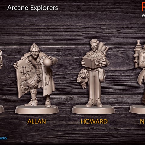 Image of Arcane Explorers - 32mm - DnD -