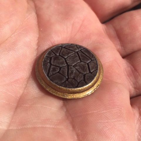 Image of 25mm Stone Miniature Base for 28mm Tabletop Games