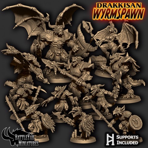 Image of Drakkisan Wyrmspawn Character Pack