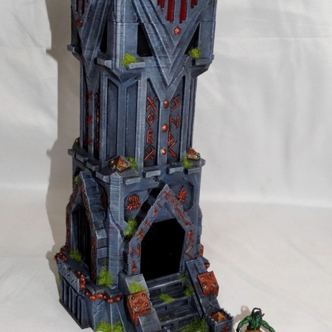 Image of Dwarven dice tower / tabletop terrain D&D / Warhammer
