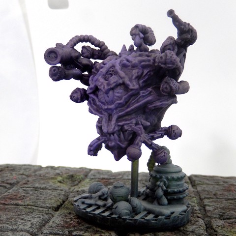 Image of Mad alchemy beholder miniature by Mystic Pigeon Gaming