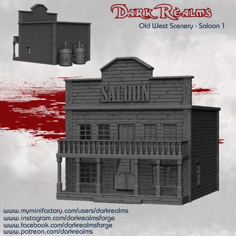 Image of Old West Scenery - Saloon 1