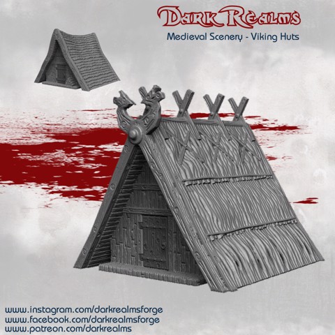 Image of Medieval Scenery - Viking Huts
