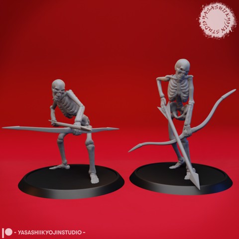 Image of Undead Skeleton Archers - Tabletop Miniature