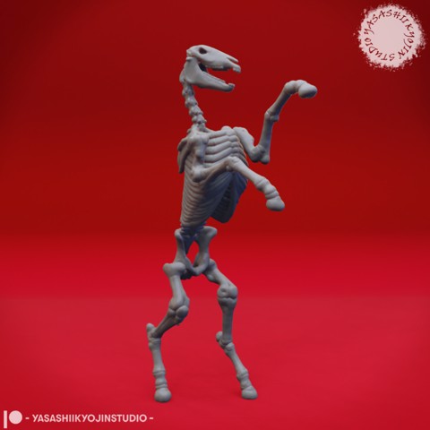 Image of Undead Skeleton Horse - Tabletop Miniature