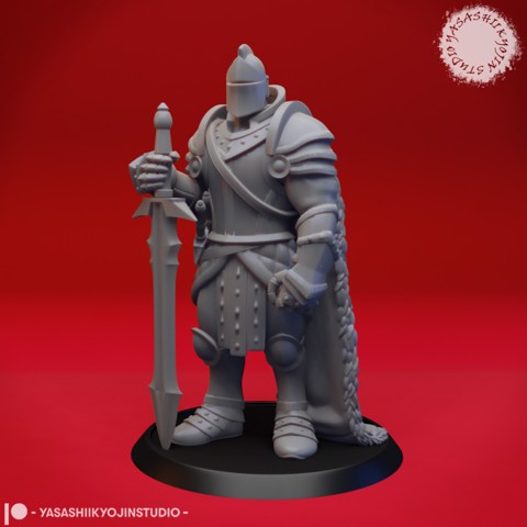 Image of Armored Fighter - Tabletop Miniature