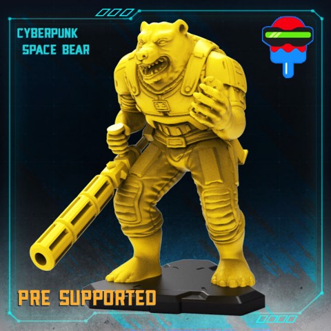 Image of CYBERPUNK SPACE BEAR