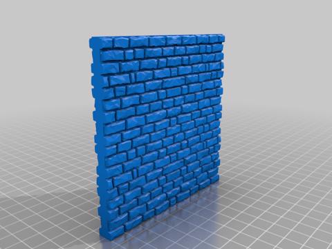 Image of Medieval Stone Wall 28mm Scale - 10x10cm