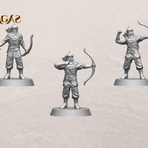 Image of Empire of Jagrad archer pack (3 miniatures)