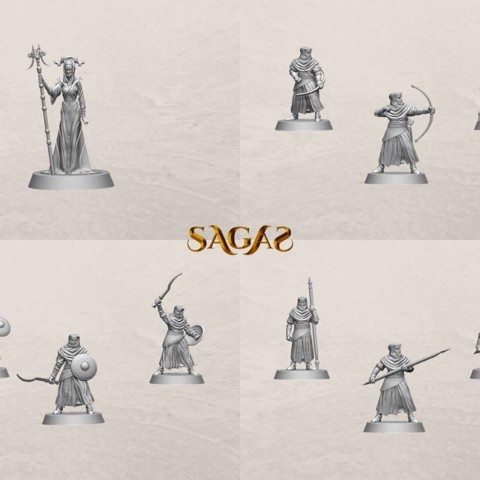 Image of Night’s Cult army (10 miniatures) – STL files