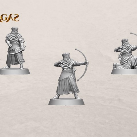 Image of Night’s Cult archers pack (3 miniatures)