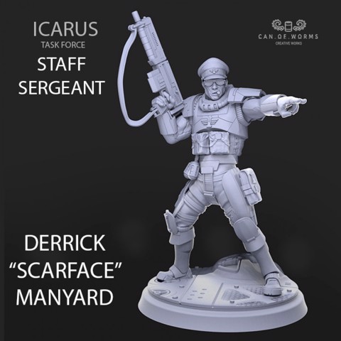 Image of STAFF SERGEANT DERRICK "SCARFACE" MANYARD