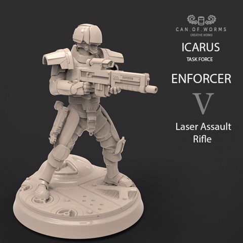 Image of ICARUS ENFORCER WITH LASER ASSAULT RIFLE 2