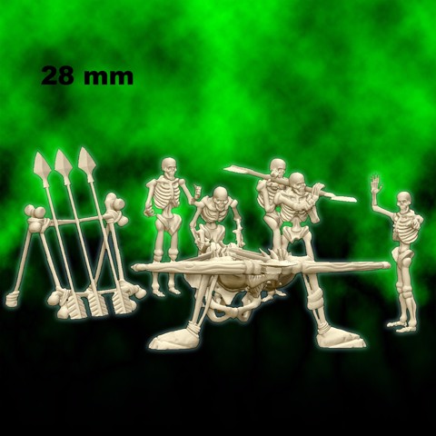 Image of Skeleton balista - 28mm for wargame