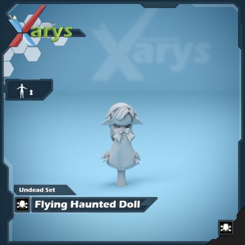 Image of Flying haunted doll