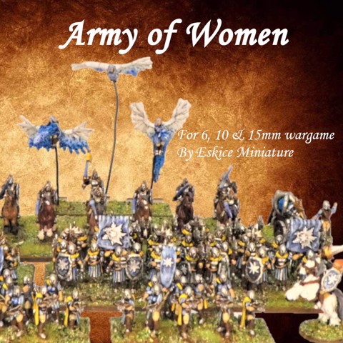 Image of Army of Women, Soleige - 10mm for wargame