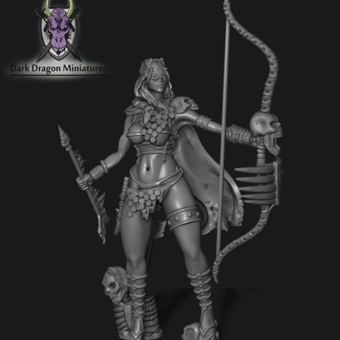 Image of Death Ranger Multi-Part Miniature (DND, WARHAMMER, KINGDOM DEATH, PATHFINDER, MINI)