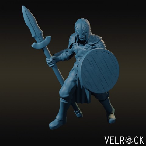 Image of Town Guard with Spear and Shield