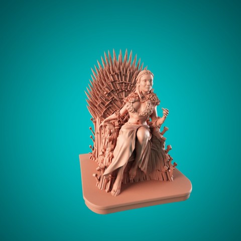 Image of Sansa on the throne
