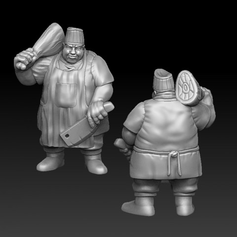 Image of Fat butcher townsfolk