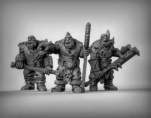 Image of Ogres with double handed weapons