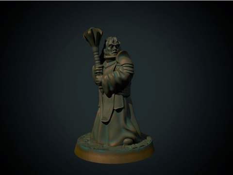Image of Cleric 28mm (supportless, FDM friendly)