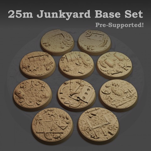Image of 25mm Junkyard Base set (Supported)