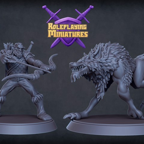 Image of Hobgoblin archer and warg