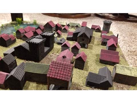 Image of Tiny Fantasy Village from RPGTools.org (6mm rough scale)
