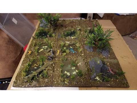 Image of Swamp/Forest Terrain Tiles 6x6 for RPG and Wargame