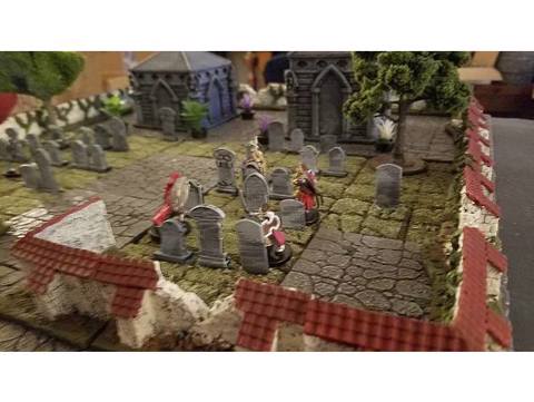 Image of RPG Graveyard tiles and tombstones