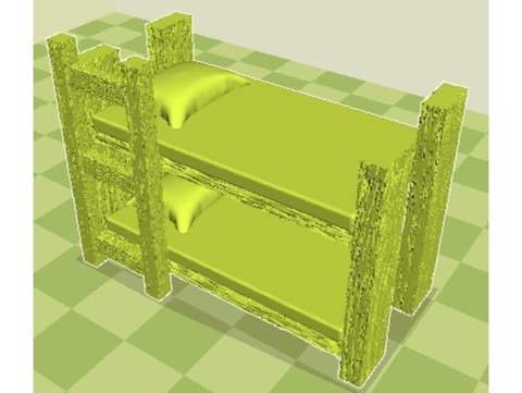 Image of Bunk Bed 28mm for RPG/Dungeon