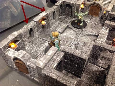 Image of Gothic RPG Tile - 2x2 floor plus wall with window