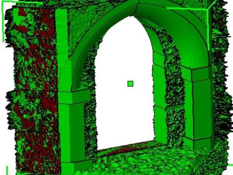 Image of Gothic Game Tile - 45 degree corner with doorway (plus door STL as well)